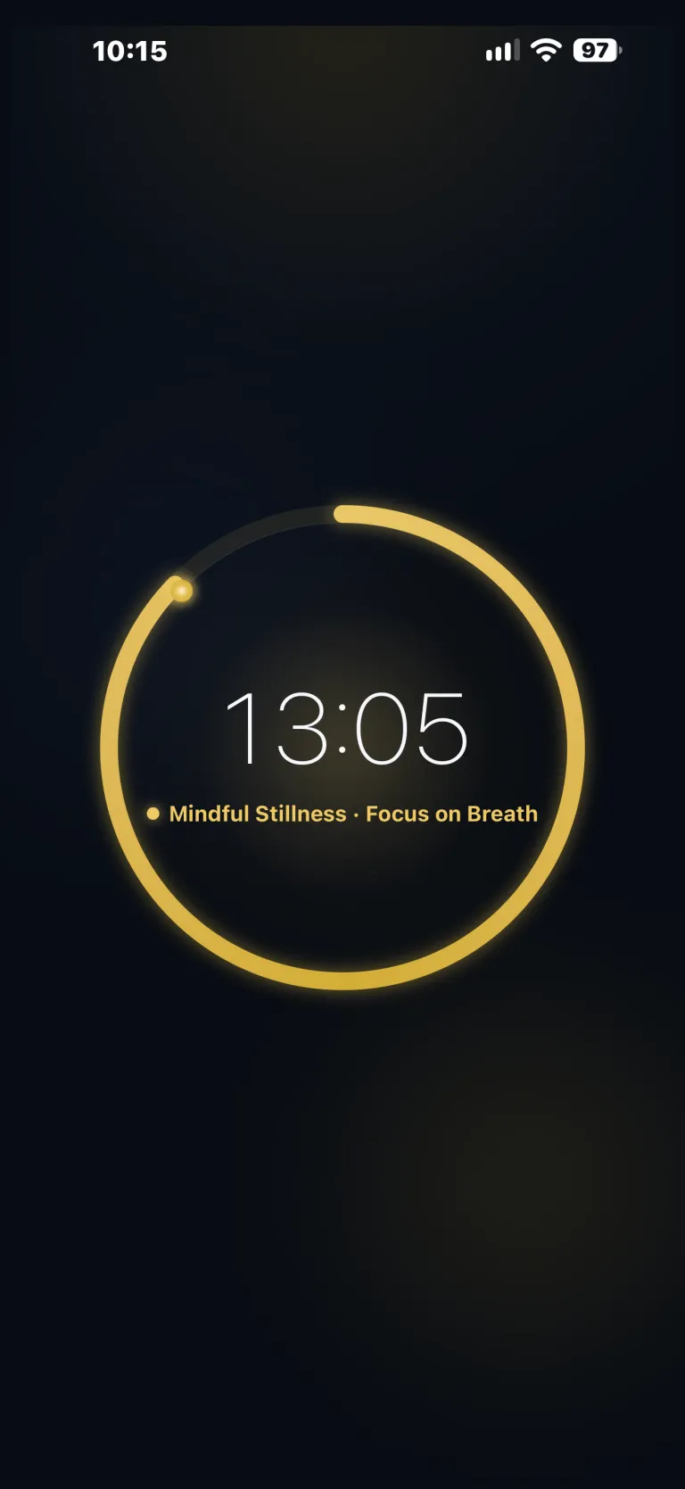 Sati Timer fullscreen sit